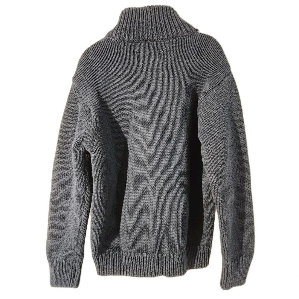 Old Navy‎ Boys Full Zip Collared Sweater SZ Small Navy Blue
